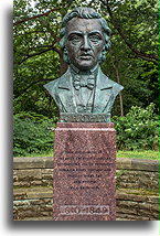 Bust statue of Frédéric Chopin::Cleveland, Ohio, USA::