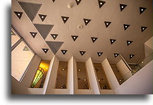 Ceiling on the Ground Level #1::Price Tower, Bartlesville, OK, USA::