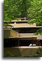 Fallingwater Side View::Fallingwater, Pennsylvania. USA::