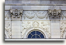 Marble House Rear Façade Details::Newport, Rhode Island, United States::