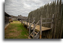 Wooden Palisade #2::Fort Loudoun, Tennessee, USA::