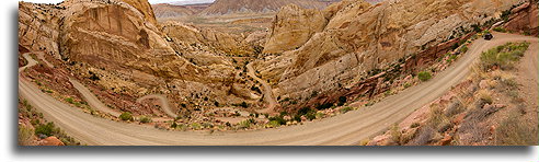 Burr Trail Switchbacks::Capitol Reef, Utah, USA::