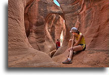 Arch inside Peek-A-Boo Slot Canyon::Grand Staircase Escalante, Utah, USA::