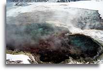 New Blue Spring #1::Mammoth Hot Springs, Yellowstone, Wyoming, United States::