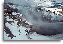 New Blue Spring #2::Mammoth Hot Springs, Yellowstone, Wyoming, United States::