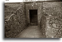 Entrance to gas chamber::Auschwitz Concentration Camp::