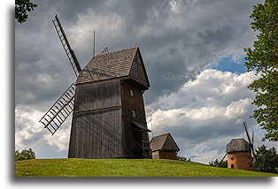 Polish Post Mill::Greater Poland Open-air Museum, Greater Poland, Poland::