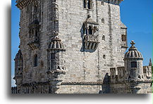 Moorish Bartizans::Belém Tower, Lisbon, Portugal::