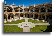 Cloister of the Monastery::Jeronimos Monastery, Lisbon, Portugal::