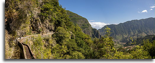 Zbocze góry::Lewada Fajã do Rodrigues, Madera, Portugalia::